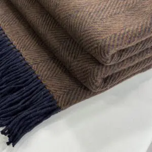 Shetland Throw - Sticky Toffee
