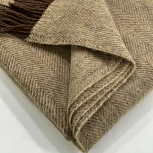 Shetland Throw - Caramel - Image 3