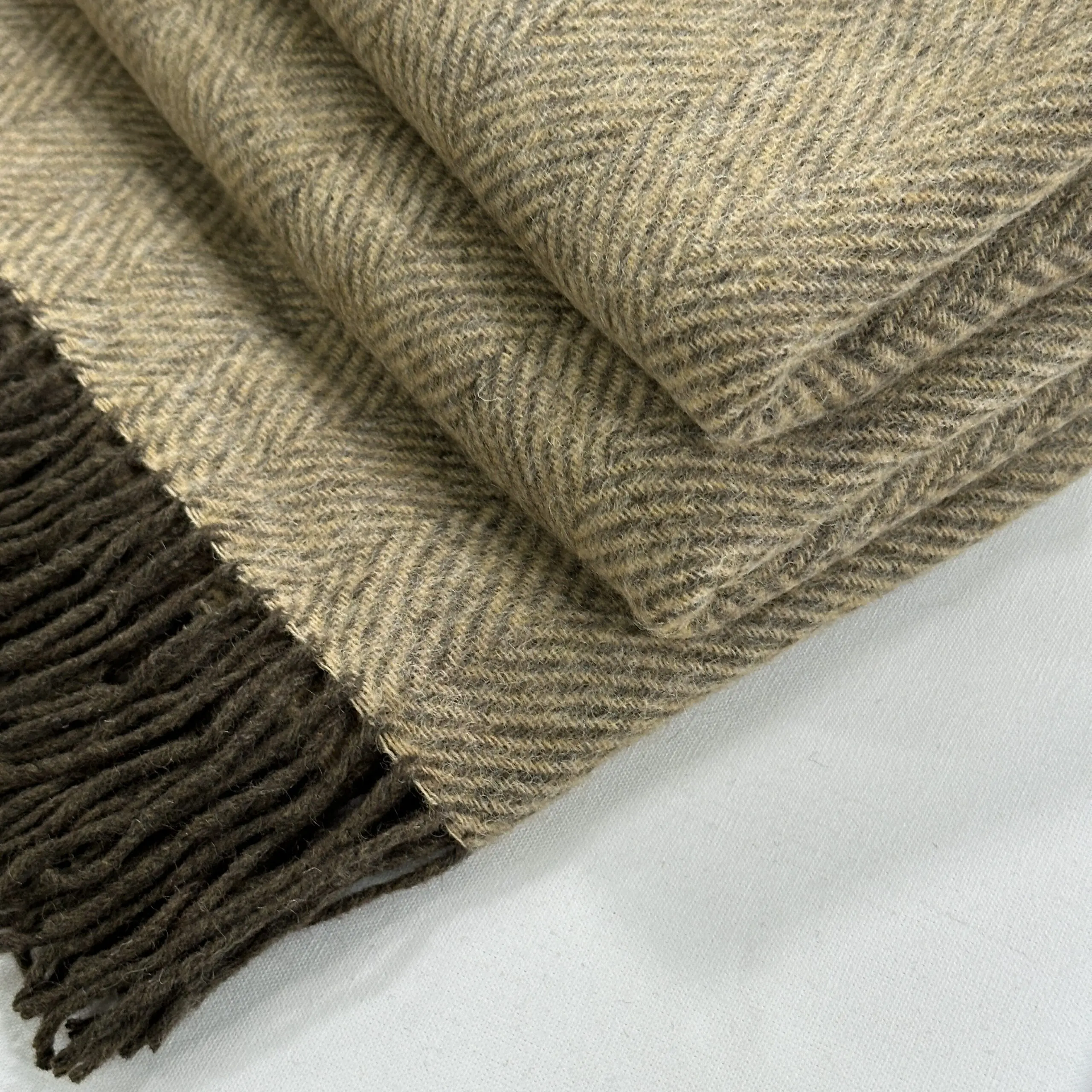 115C7862-7CD4-4518-BCF4-726E6BEBDBC4 Shetland Throw - Sand - Image 1