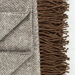 Shetland Throw - Bark - Image 2