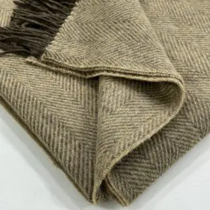 Shetland Throw - Sand - Image 3