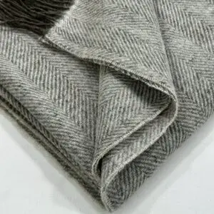 Shetland Throw - Silver Moss - Image 3