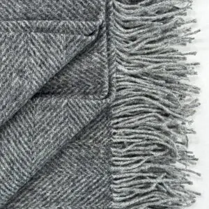 Shetland Throw - Graphite - Image 2
