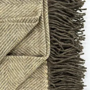 Shetland Throw - Sand - Image 2