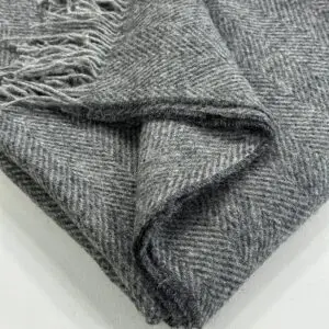 Shetland Throw - Graphite - Image 3