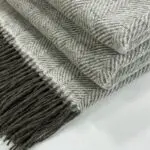 Shetland Throw - Silver Moss