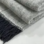 Shetland Throw - Carbon Sand