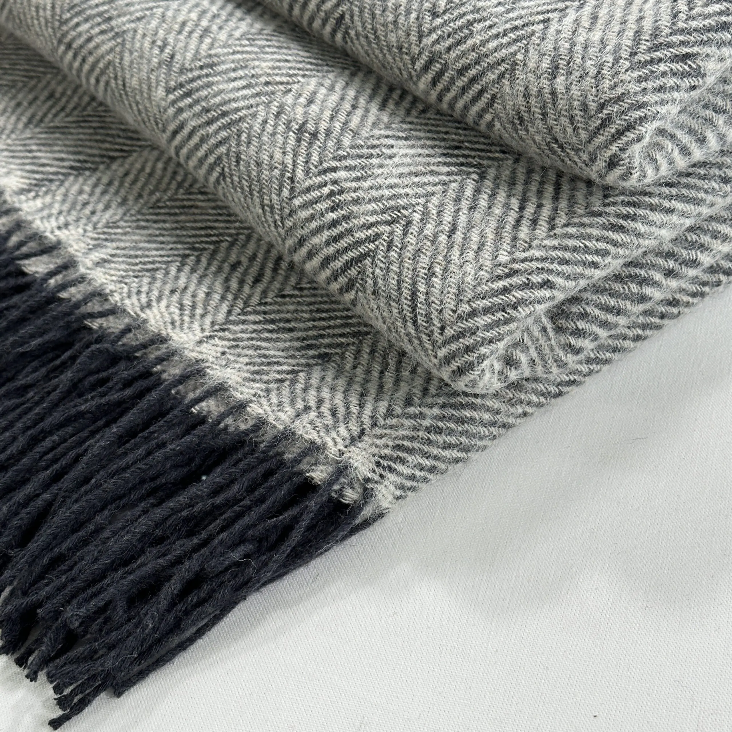 E386ABDA-9332-4FFF-90EA-BC95B877C5CC Shetland Throw - Carbon Sand - Image 1
