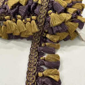 Balmoral Tassel Fringe - Antique Purple - Image 2