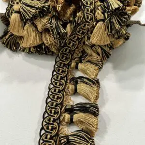 Balmoral Tassel Fringe - Antique Noir - Image 2