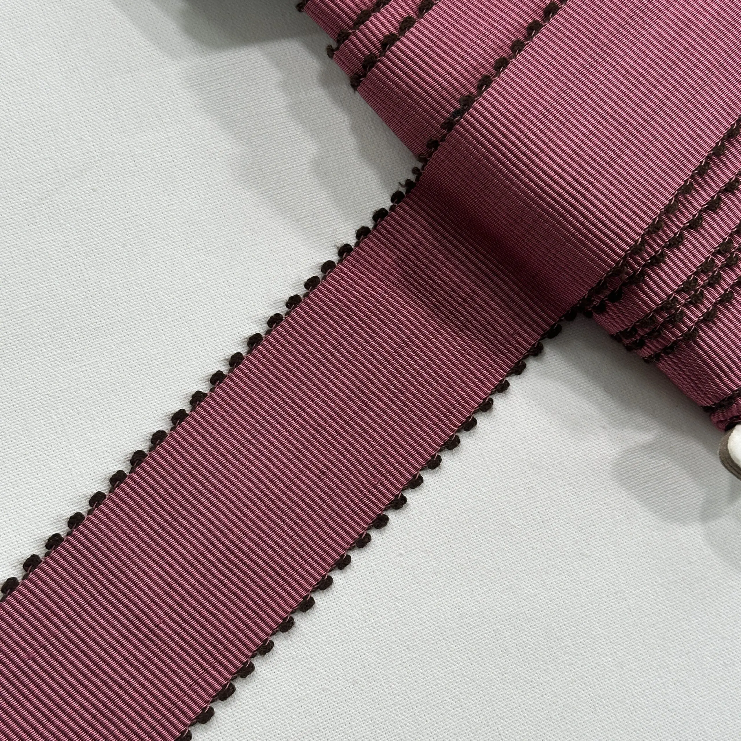6D4AB338-C2D1-4890-9D47-EEAB9EFD1302 Belt Braid - Magenta / Brown - Image 1