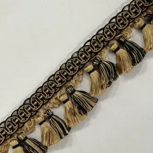 Balmoral Tassel Fringe - Antique Noir - Image 3
