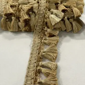 Balmoral Tassel Fringe - Light Gold - Image 2