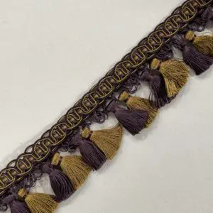 Balmoral Tassel Fringe - Antique Purple - Image 3