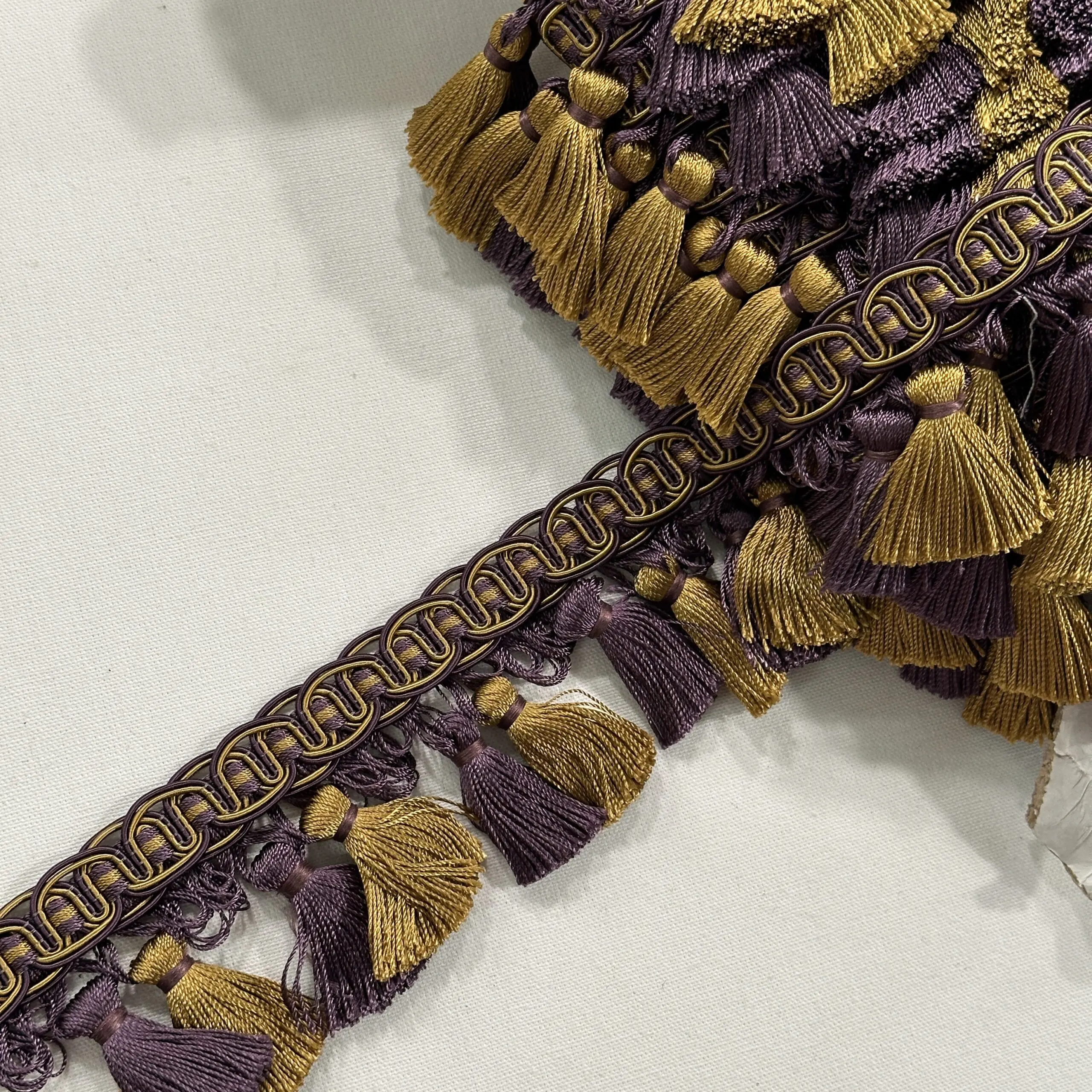 D8B31DF5-F886-496D-B4DF-74EAEED19293 Balmoral Tassel Fringe - Antique Purple - Image 1