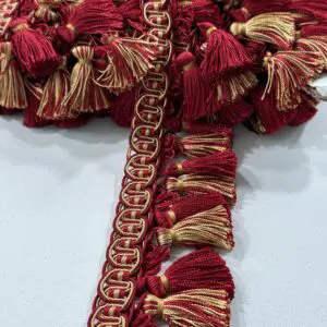 Balmoral Tassel Fringe - Scarlet - Image 2