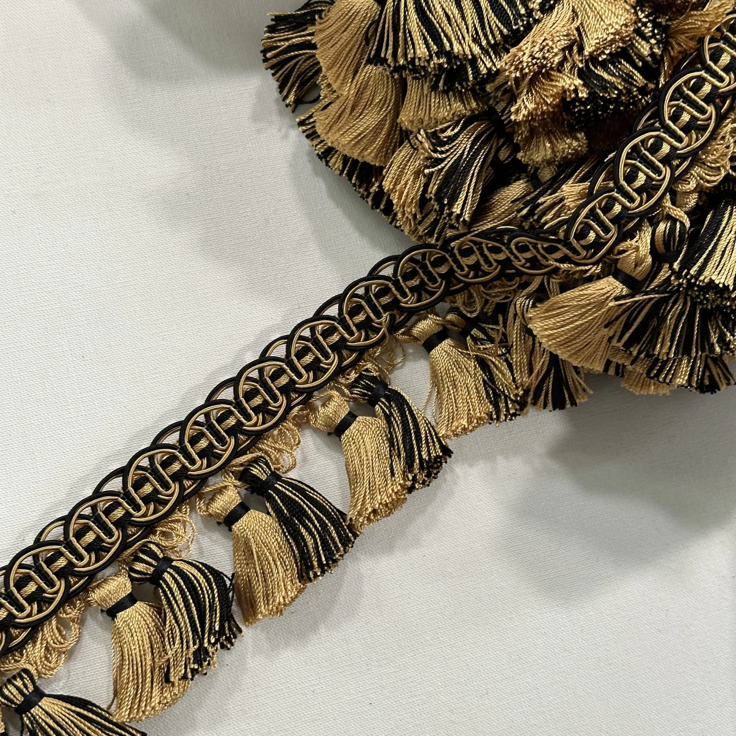 F393AD2E-481E-40ED-82B7-C62511276B64 Balmoral Tassel Fringe - Antique Noir - Image 1