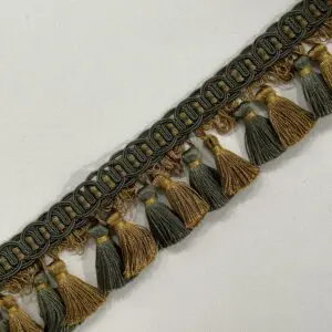 Balmoral Tassel Fringe - Antique Verdigris - Image 3