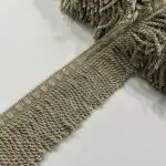 Metallic Bullion Fringe - Steel