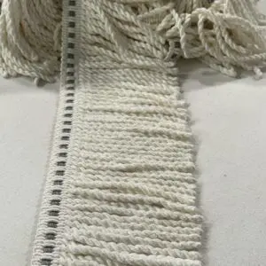 Basket Top Bullion Fringe - White - Image 2