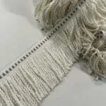 Basket Top Bullion Fringe - White