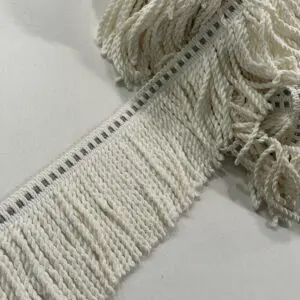 Basket Top Bullion Fringe - White