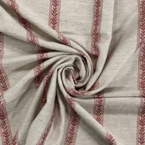 Verdanta Stripe Soft Red - Image 2