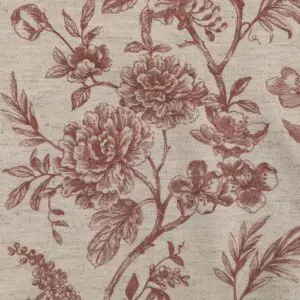 Garden Toile  Soft Red - Image 4